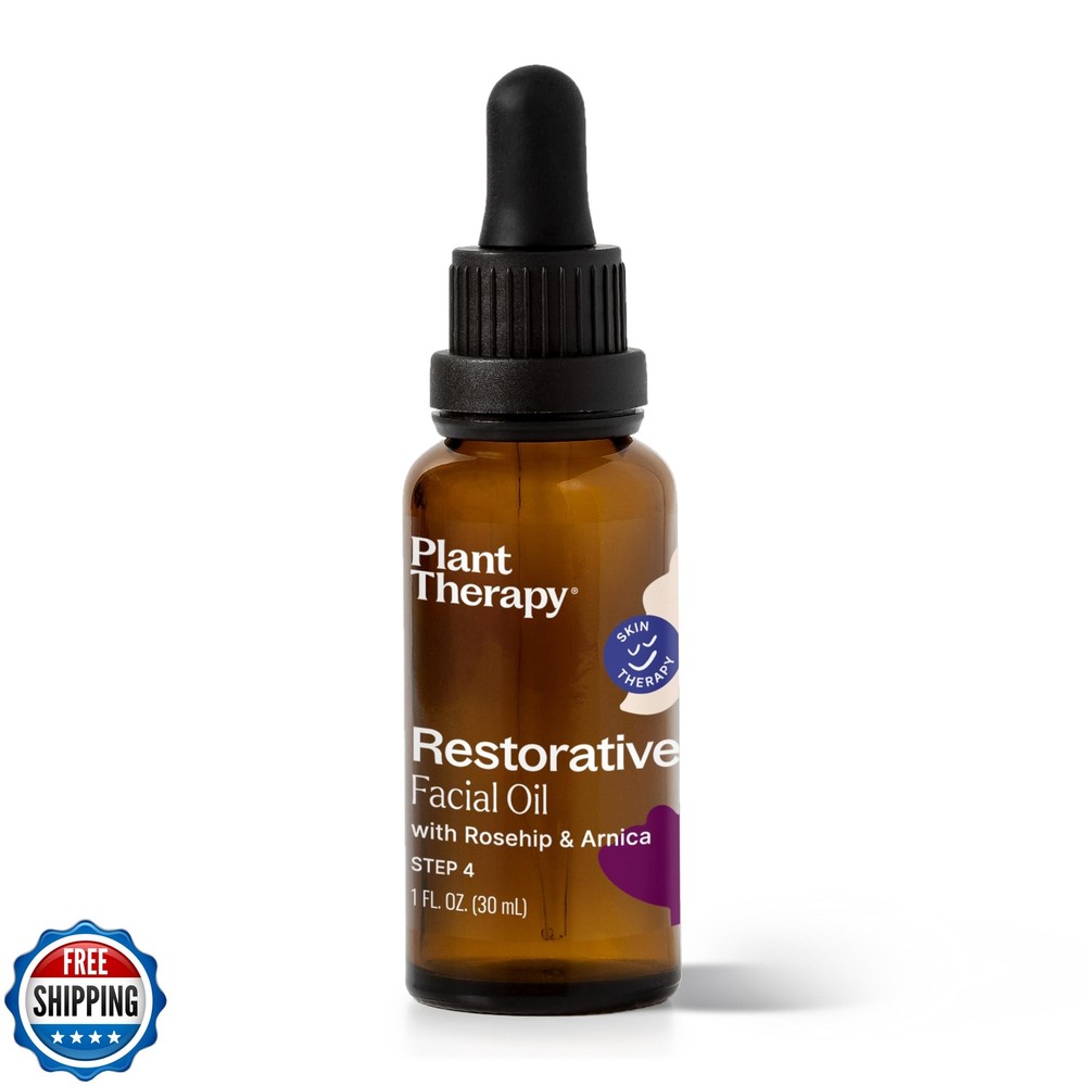 Plant Therapy Restorative Facial Oil with Rosehip Arnica 1 oz Natural Skincare