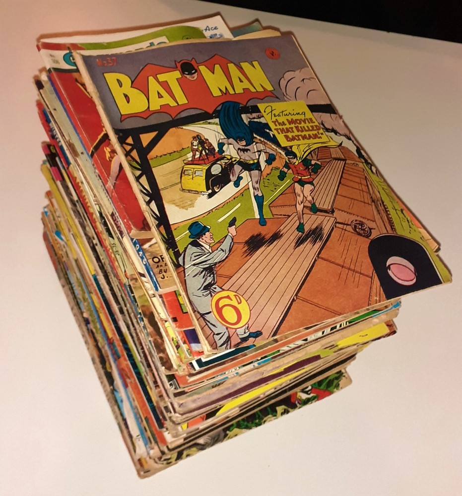 100x Huge RARE VINTAGE COMICS + PULPS lot 1940s 50s 60s 70s USA + UK editions