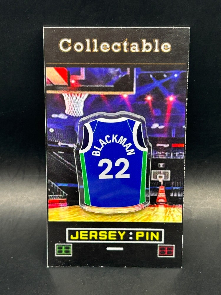 Dallas Mavericks Rolando Blackman jersey lapel pin-Classic RETRO Collectable