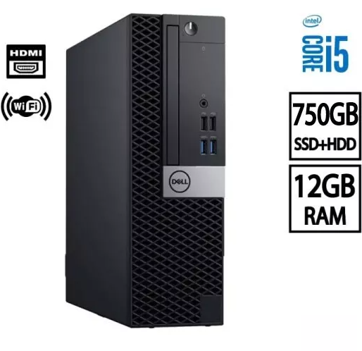 Desktop DELL Computer Win 11 12GB 750GB SSD+HDD WiFi FAST PC CLEARANCE SALE-image