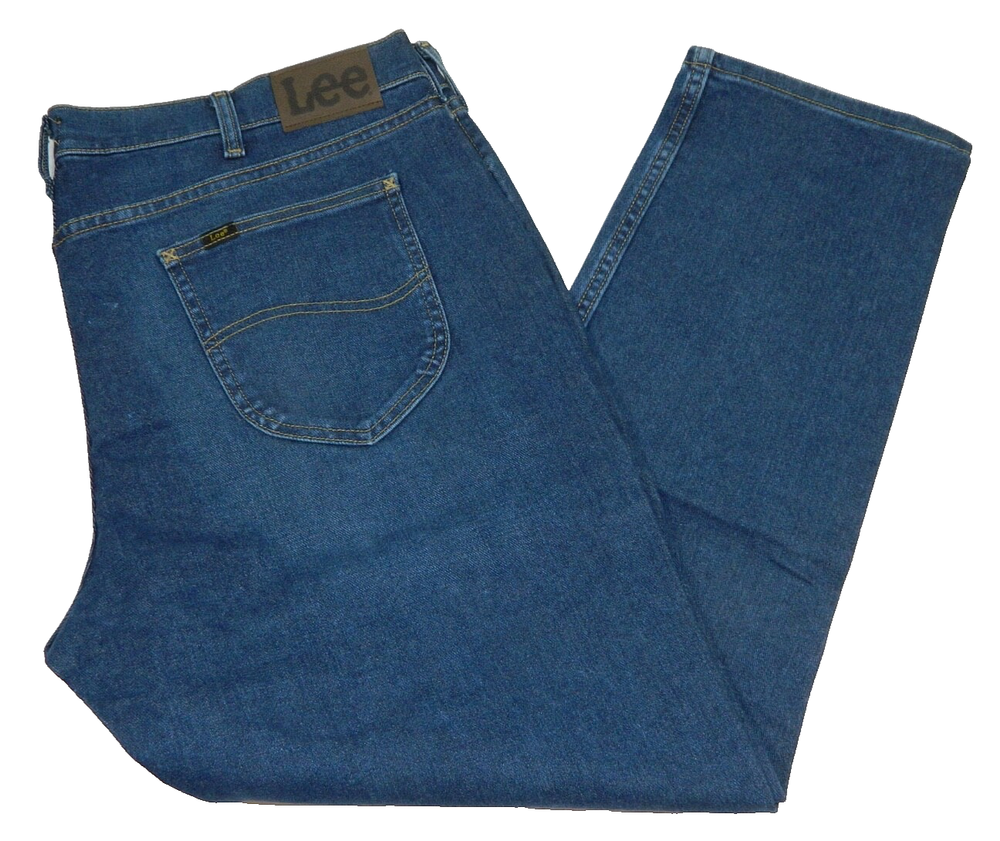 Men's Lee Ripley Athletic Fit Denim Jeans Blue Tag Size 42x30