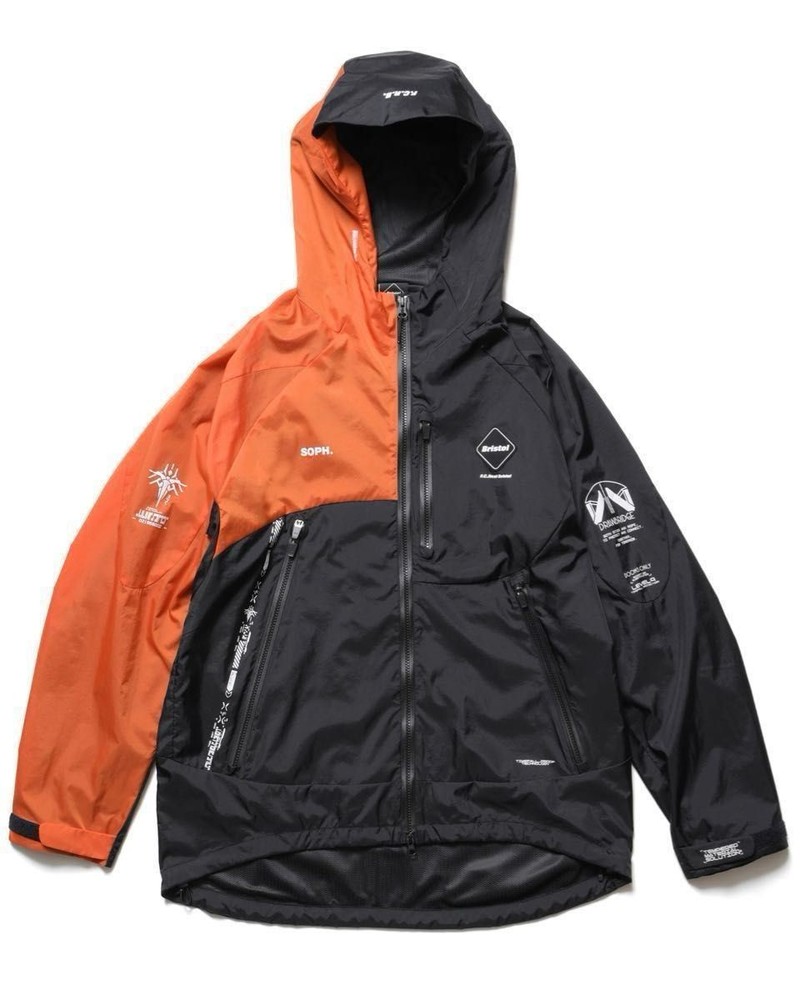 F.C.Real Bristol Death Stranding 2 Utility Jacket Men's M Size Black x Orange