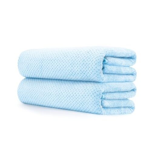 2-Pack Extra Large 35in Light Blue Bath Towels Soft Absorbent Set