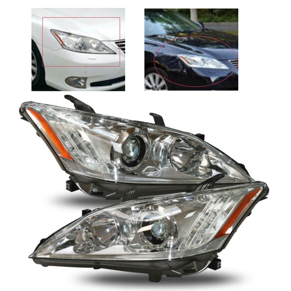 Left & Right Xenon Headlights HID Headlamps For Lexus ES350 2010 2011 2012