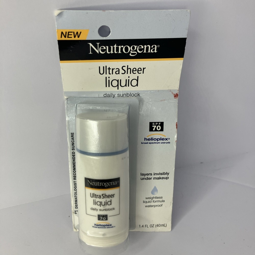 Neutrogena Ultra Sheer Liquid SPF 70 Daily Facial Sunscreen Broad Spectrum