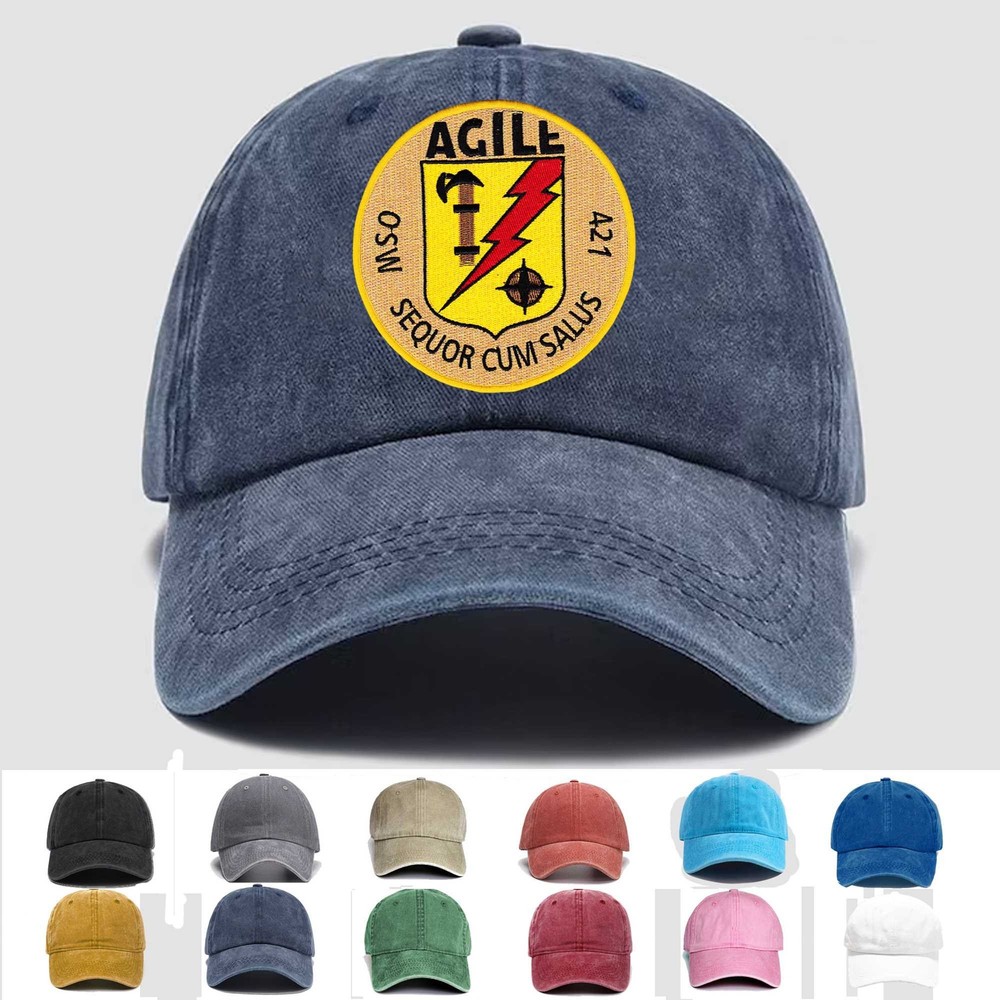 Custom Embroidered Hat MSO-421 USS Agile Mine Sweeper - Ocean Ship, Gift Idea