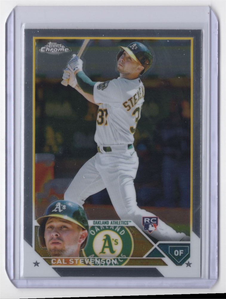 2023 Topps Chrome Cal Stevenson Rookie Oakland Athletics #199