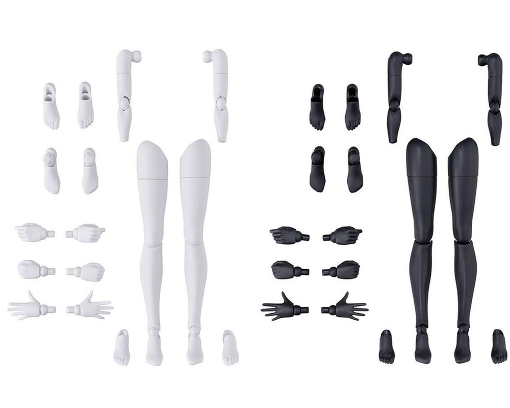 Bandai 30MS Option Parts 12 Arm Leg Parts White Black 30 Minute Sisters