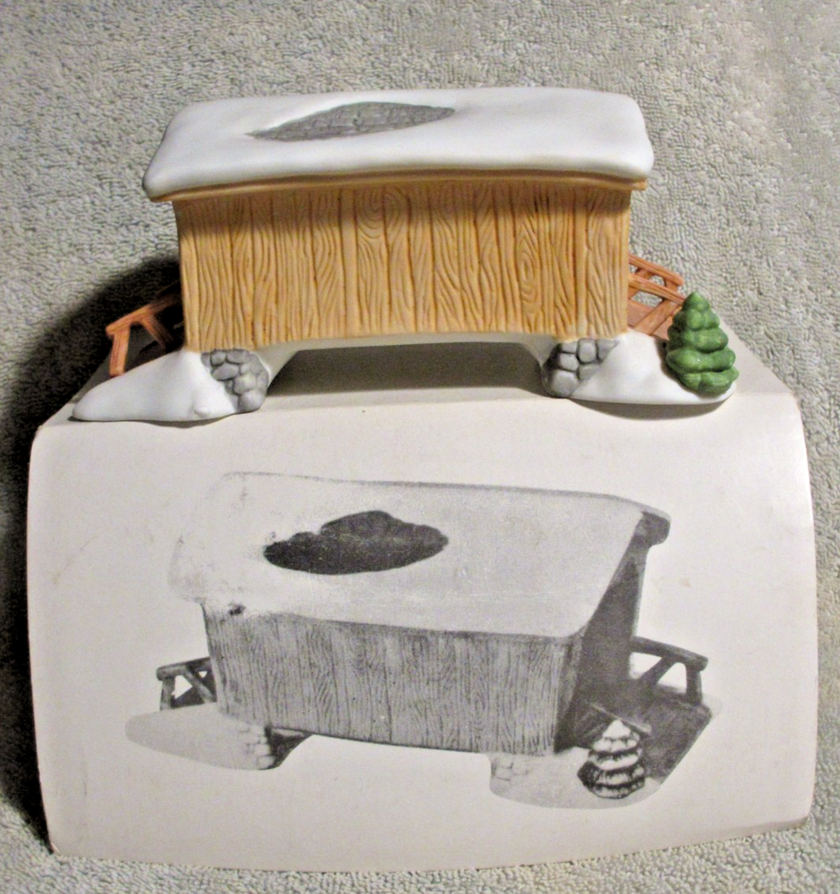 Department 56 Heritage Christmas Village Covered Wooden Bridge #6531-5