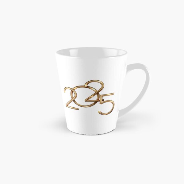 Happy New Year 2025 Stickers Tall Mug – Perfect Gift for Family