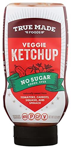True Made Foods No Added Sugar Vegetable Ketchup Squeeze 17 Oz