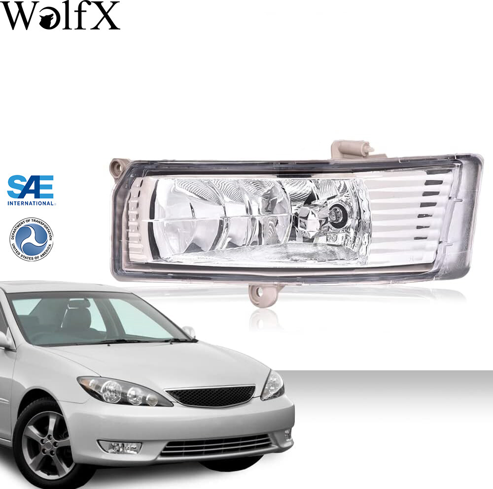 Right Passenger Side Fog Light Fits For 2005-2006 Toyota Camry Clear Lens