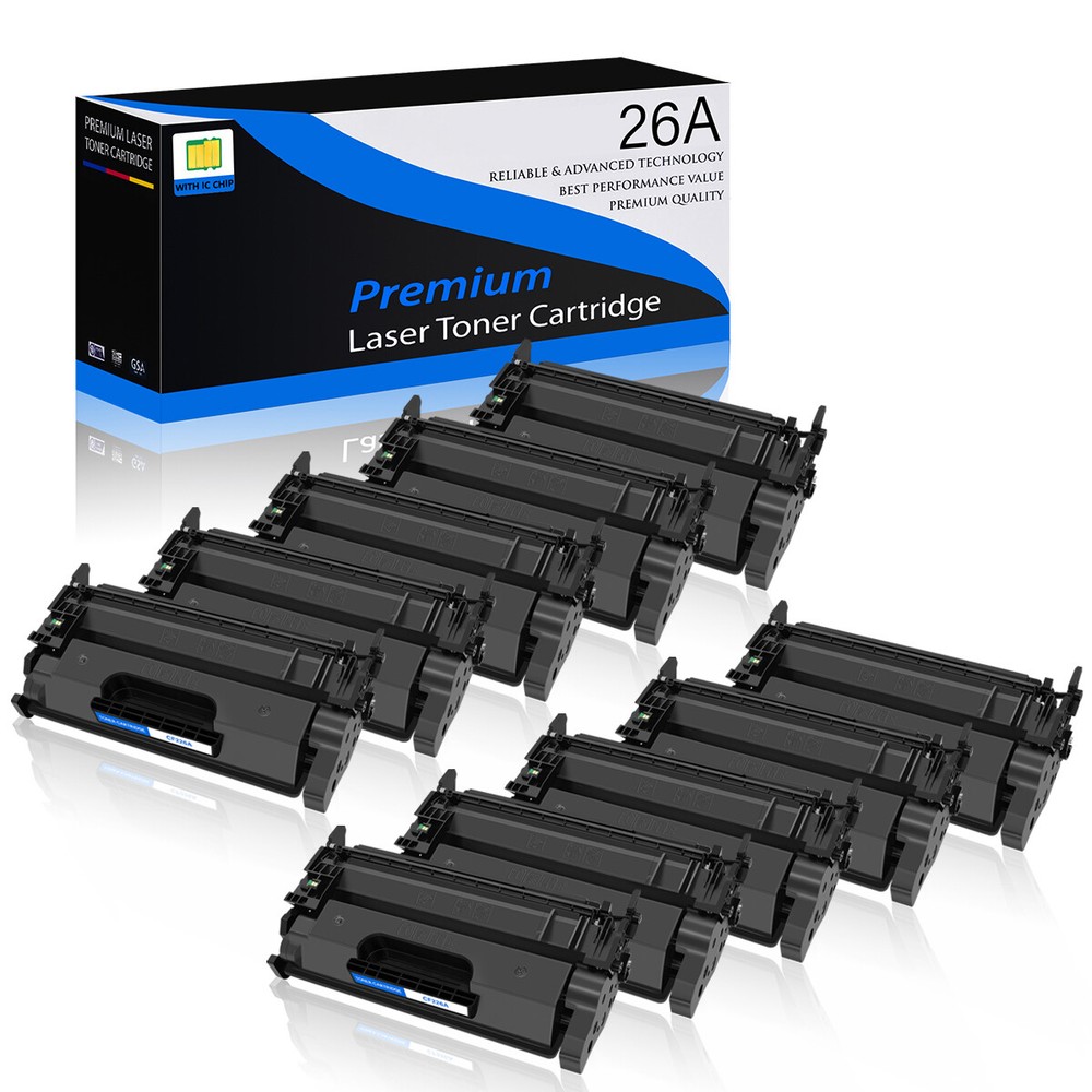 10PK Black CF226A High-Yield Toner for HP LaserJet Pro M402 M402n M426fdw