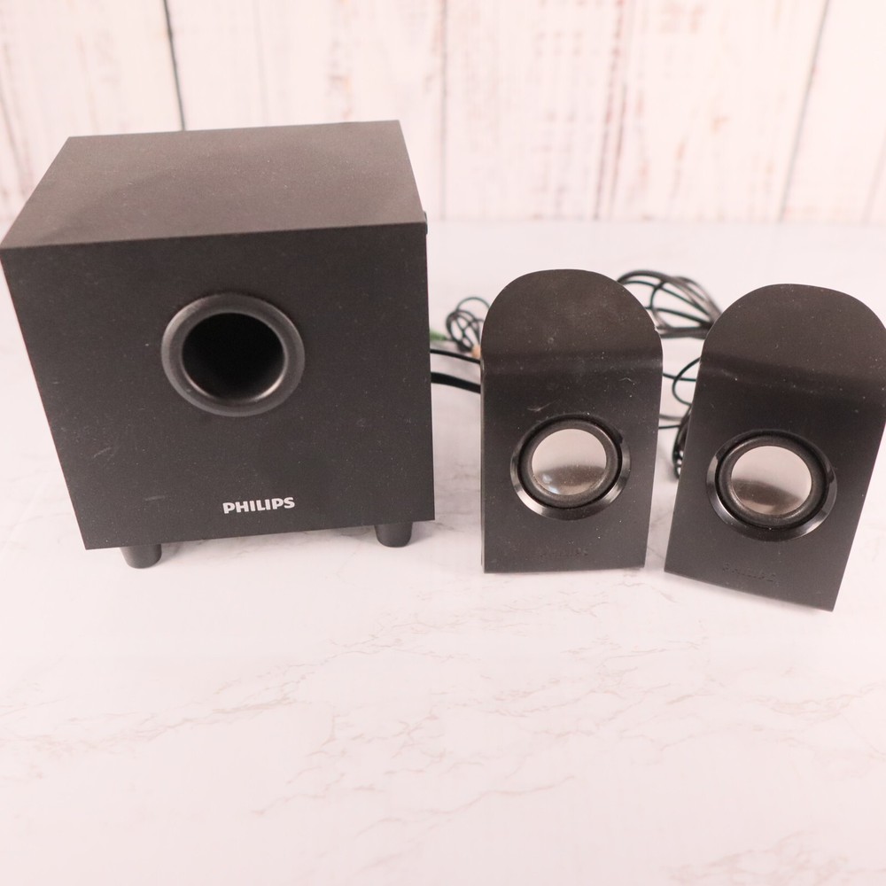 Philips SPA1330 2.1 Multimedia Speakers with Subwoofer in Black - High Performance