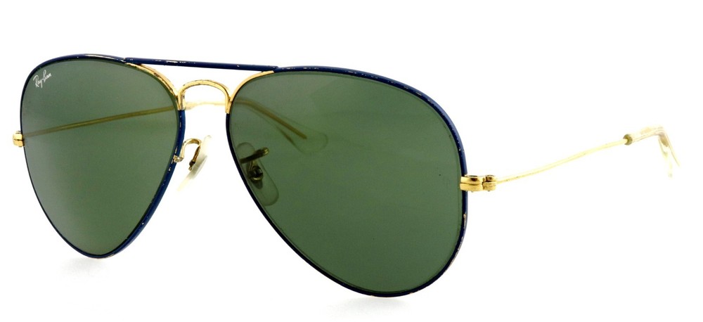 Vintage Ray-Ban RB3025 58mm Aviator Sunglasses Flying Colors Italy Made Unisex