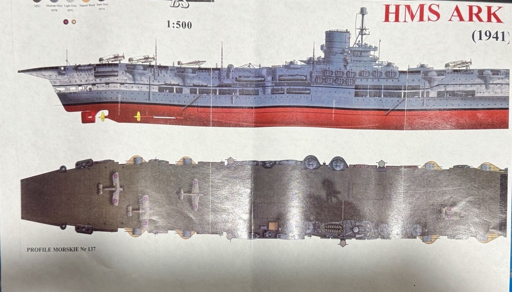 L'Arsenal 1/700th HMS Ark Royal DELUX KIT RESIN MODEL