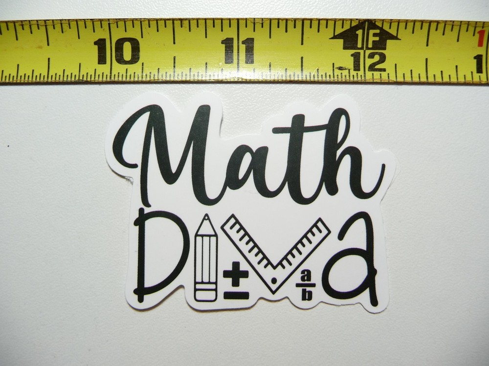 FUNNY WOMEN GIRLS IN MATH STICKER DECAL MATHEMATICS SCHOOL CLASS TEACHER