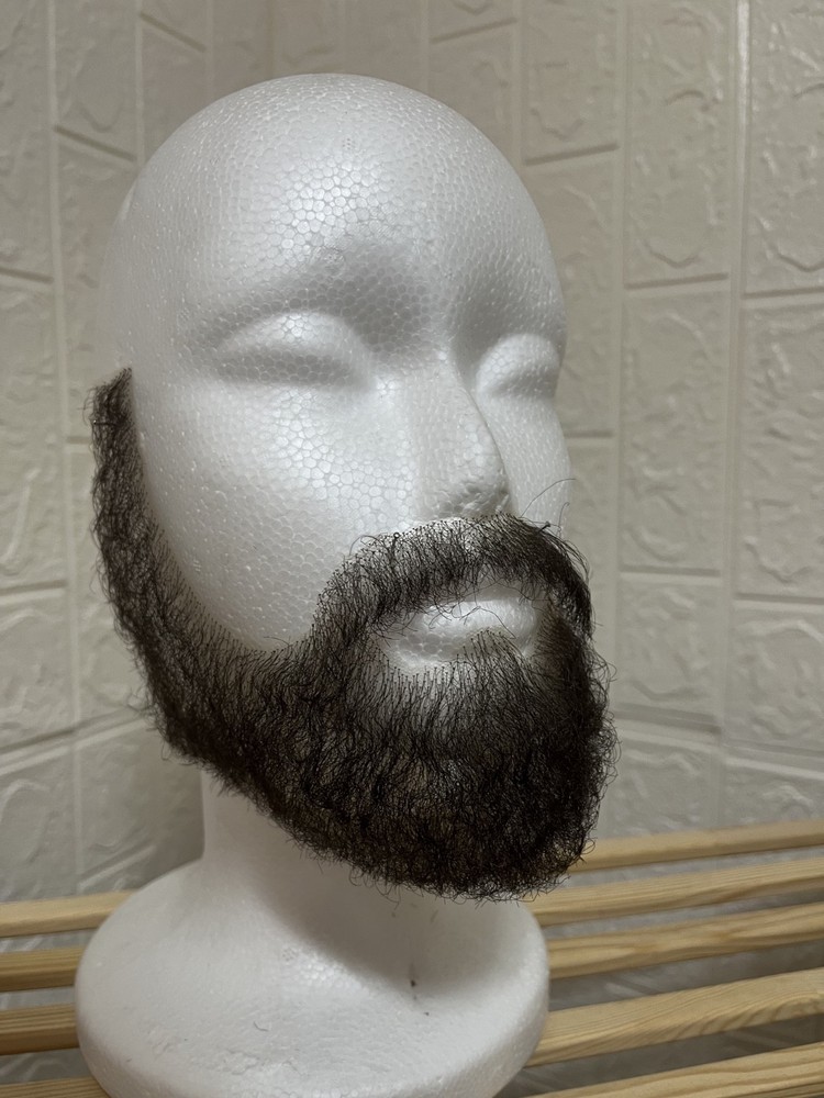 Realistic Fake Beard and Moustache Set. Human Hair, hand knotted. Cosplay,Tv
