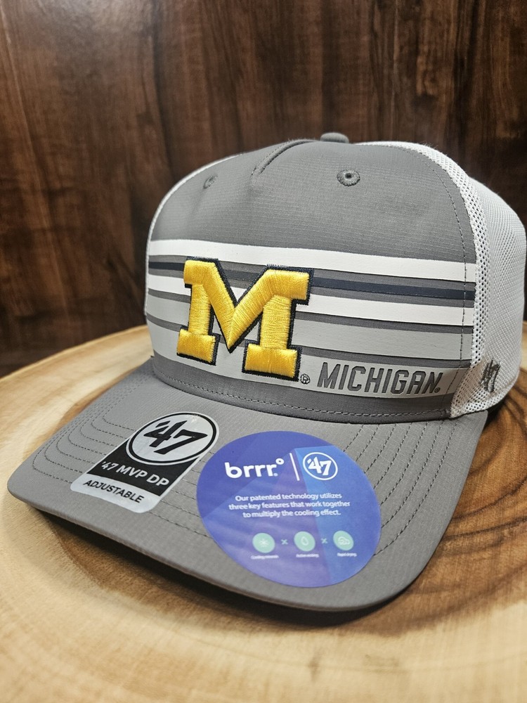 Michigan Wolverines 47 Brand MVP DP Brrr Snapback Adjustable Hat Cap NCAA
