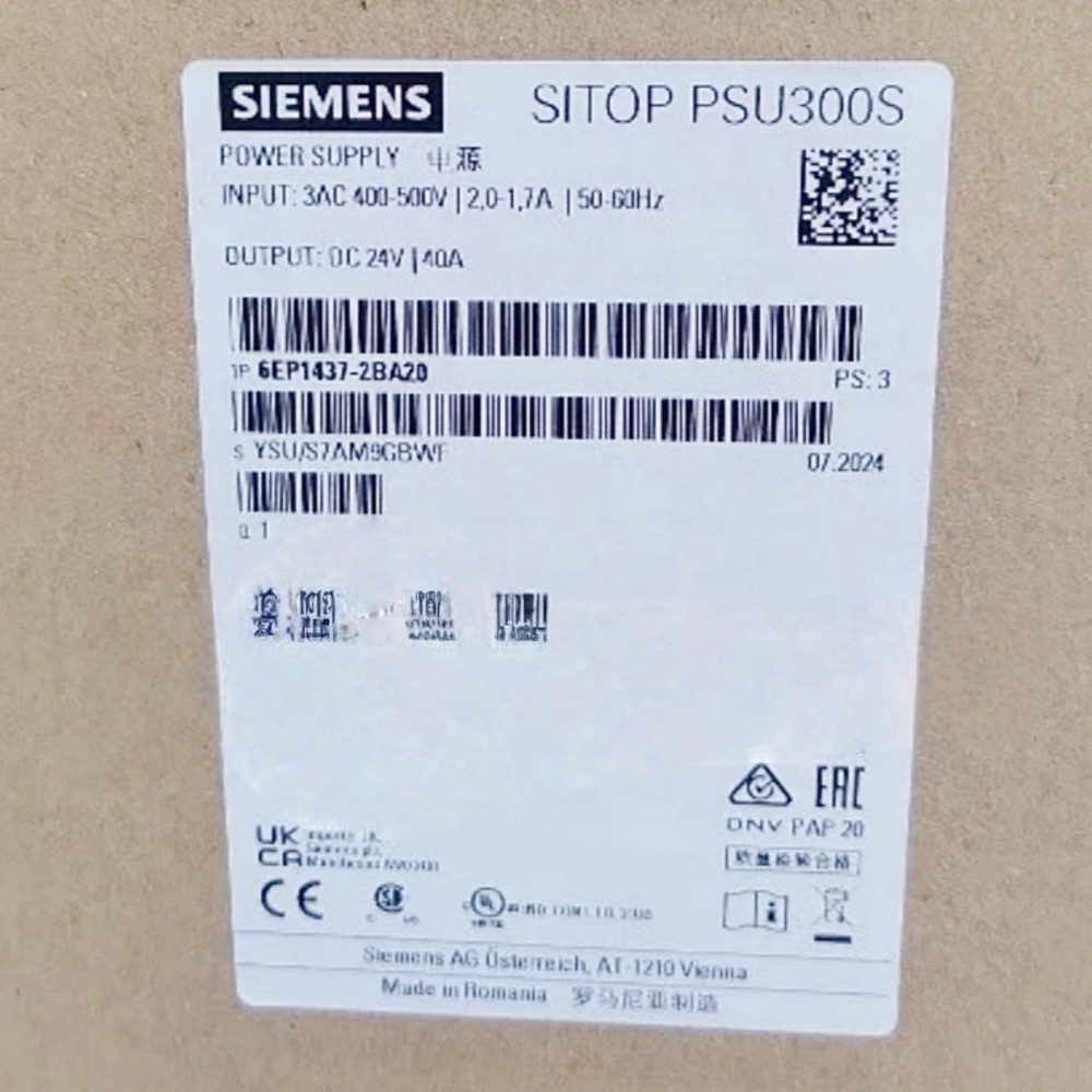 1PCS 6EP1437-2BA20  Brand New Siemens 6EP14372BA20 Power Supply Fast delivery