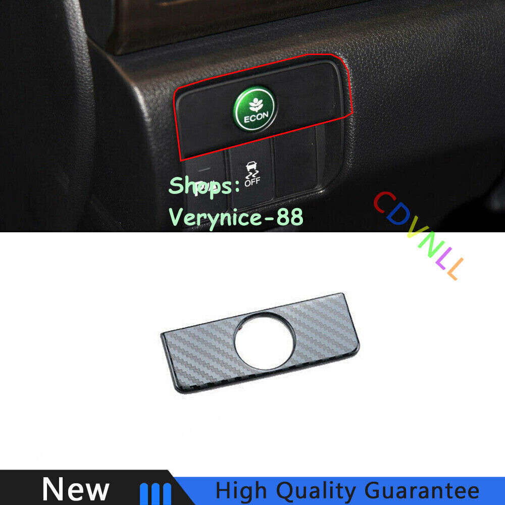 For Honda Accord 14-2017 Steel Carbon Fiber Car Middle Console Storage Box Trim