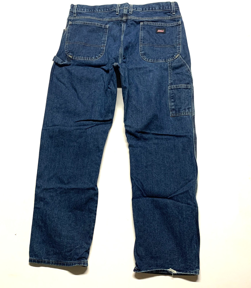 Vintage Dickies Carpenter Jeans Men 38 X 32 Workwear Utility Relaxed Denim Pants