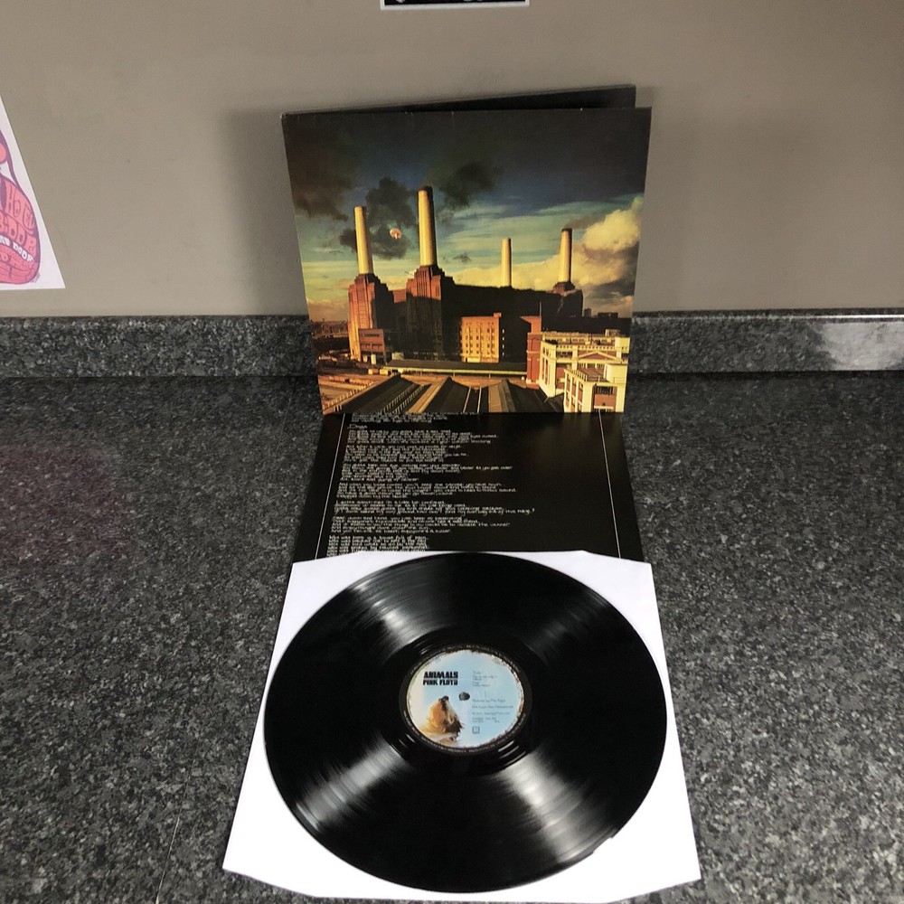 LP VINYL PINK FLOYD ALBUM ANIMALS SHVL 815 UK 1ST PRESS 1977 WIDE SPINE EX+/NM-