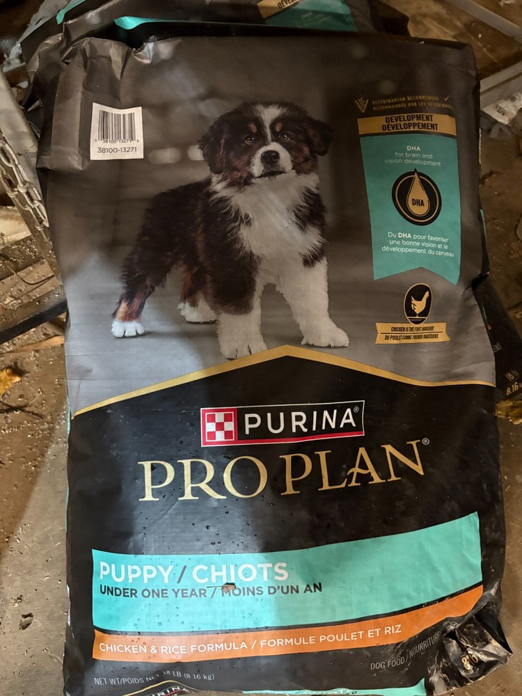 Purina Pro Plan Puppy chiots under one chicken rice Dry Dog Food, 18lbs