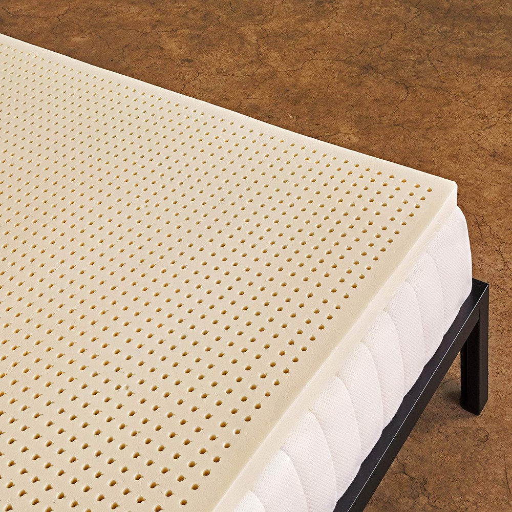 Pure Green Natural Latex Mattress Topper - Soft - 2 Inch - Queen Size (GOLS C...