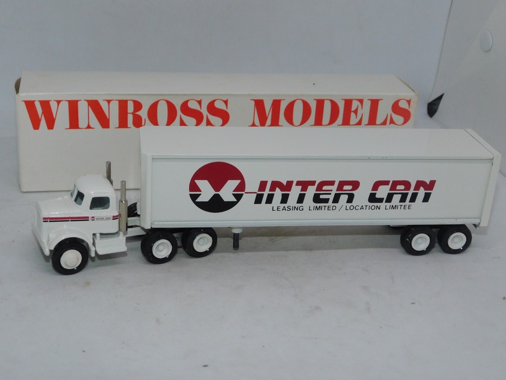 Vintage Winross 18-Wheeler Diecast Tractor Trailer - Inter Can Leasing Location