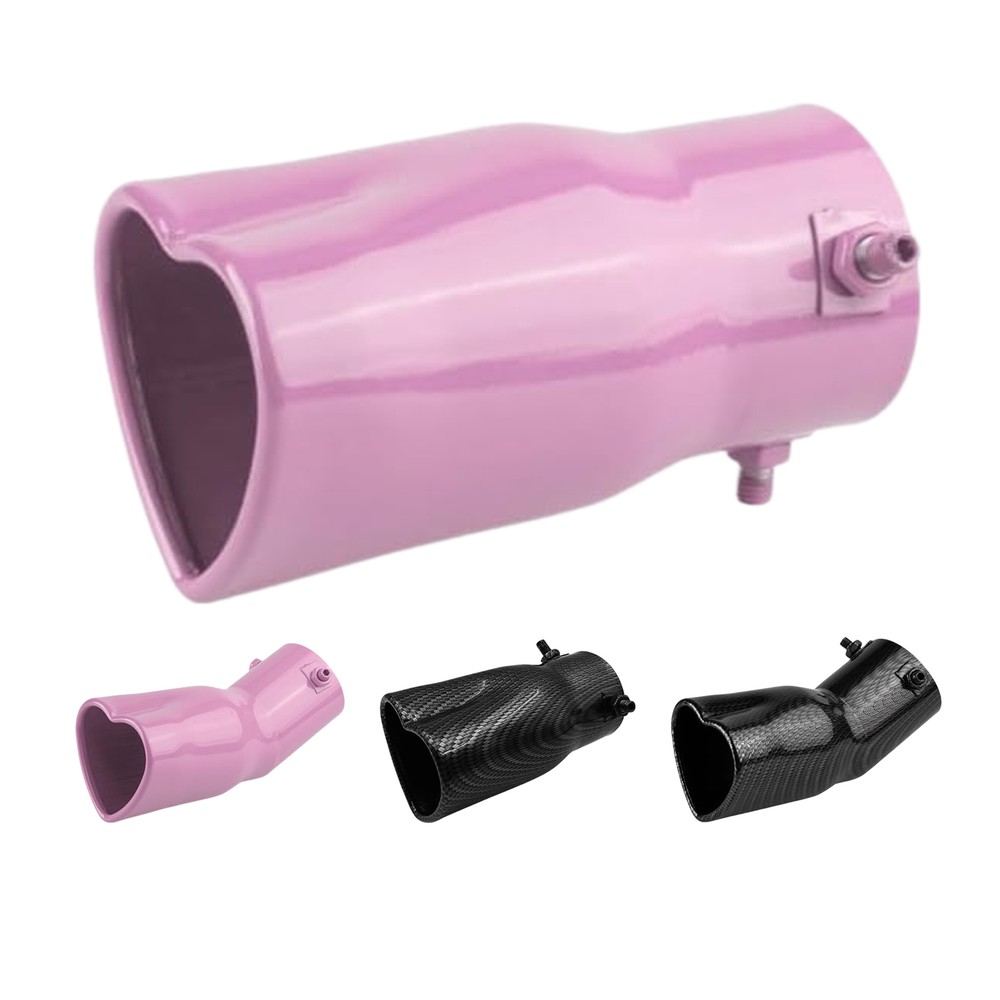 Car Exhaust Pipe Muffler, 63mm Exhaust Silencer, Fits Most Vehicles