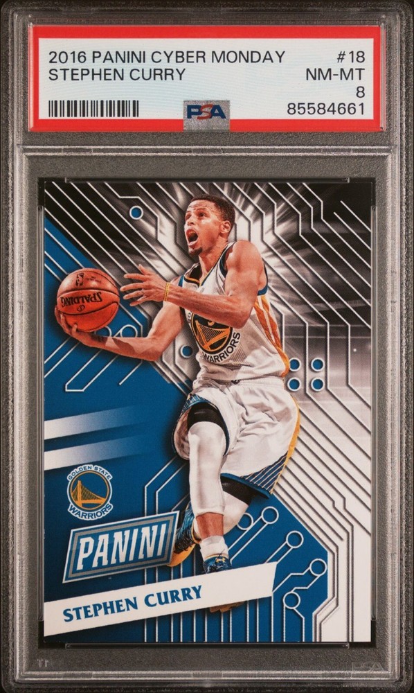 2016 Panini Cyber Monday 18 Stephen Curry PSA 8 POP 1 SP Set-image