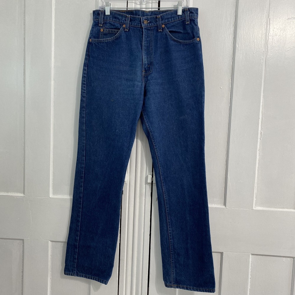 VINTAGE LEVIS Men’s 509 USA ORANGE TAB STRAIGHT FIT JEANS 34x33 Classic 90’s Y2K