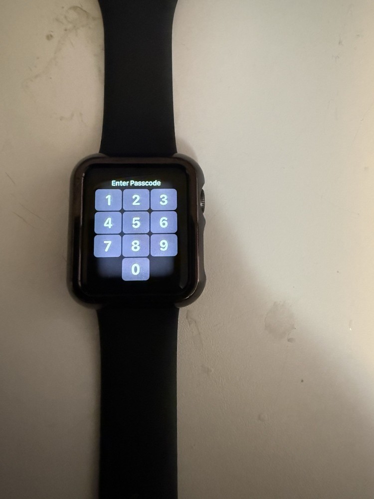 Apple Watch Series 1 38mm Space Gray Aluminum Case Black Sport Band (MP022LL/A)