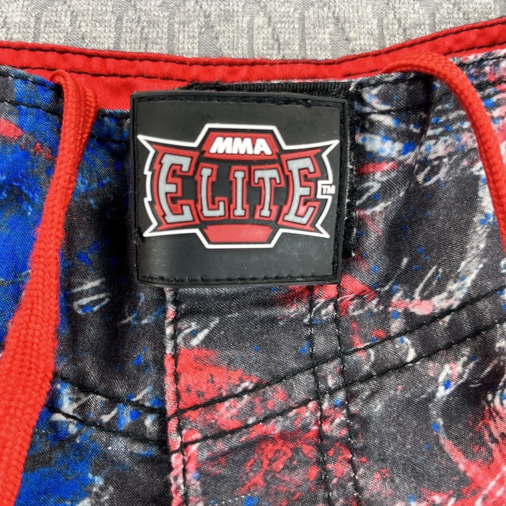MMA Elite Men (XL) Fighting Combat  Gym patriotic Skulls drawstring board shorts