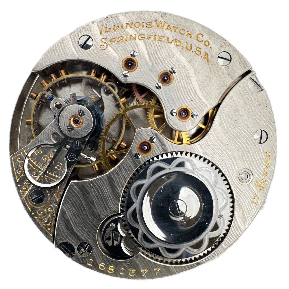 Antique 16s 1903 Illinois 17j Mechanical Hunter Pocket Watch Movement 174 USA