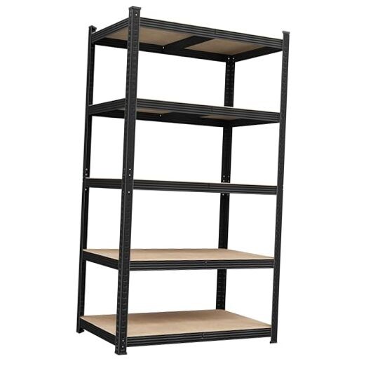Standing Shelf Units, 5 Tier Storage Shelf, Heavy 35.5
