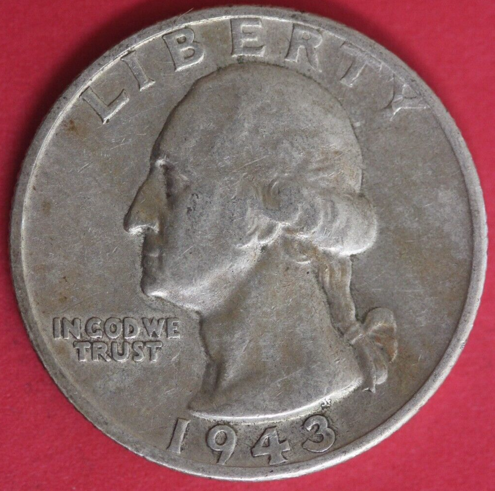 1943 S George Washington Quarter Exact Coin Shown Flat Rate Shipping OCE 82