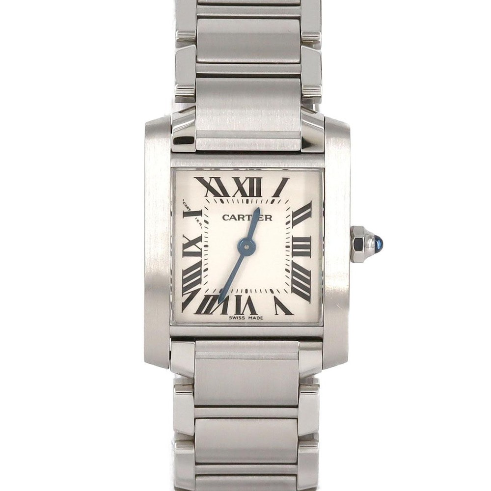 Cartier Tank Francaise SM W51008Q3 Stainless Steel Quartz Watch 270-004-007-4181