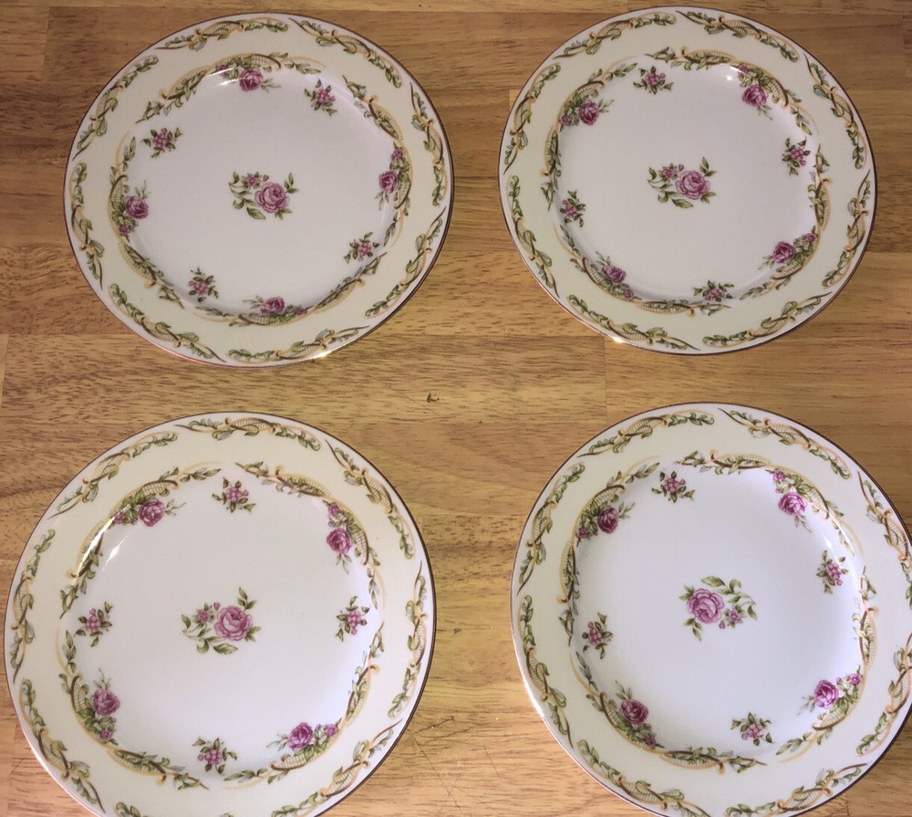 Orion Fine China Vintage Salad Plate Made In  Occupied Japan Lot Of 4