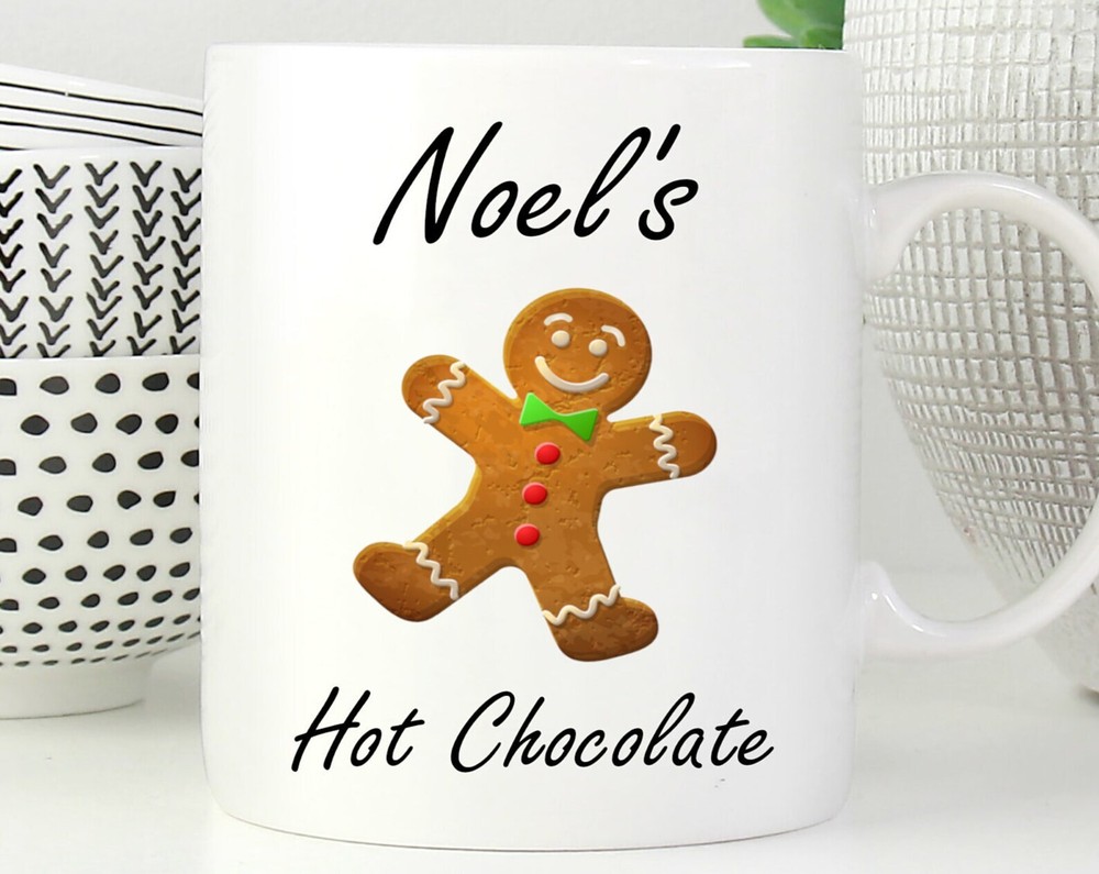 Personalized Christmas Hot Chocolate Mug * Custom Christmas Gift * Cute