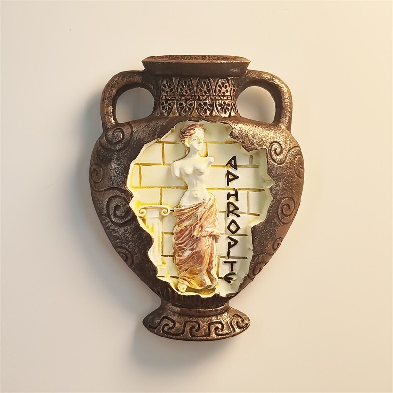 Greek Venus Statue Classical Jug Tourist Souvenir 3D Resin Fridge Magnet Craft