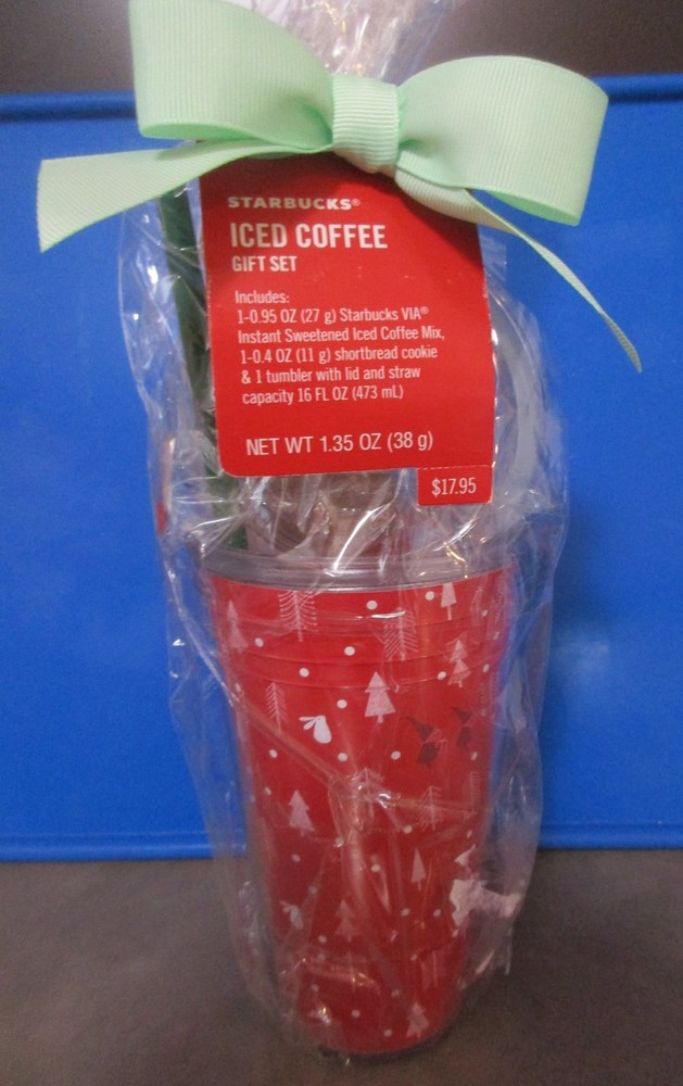 Starbucks 16oz Plastic Christmas Tumbler w/ Lid & Straw - 2019 New