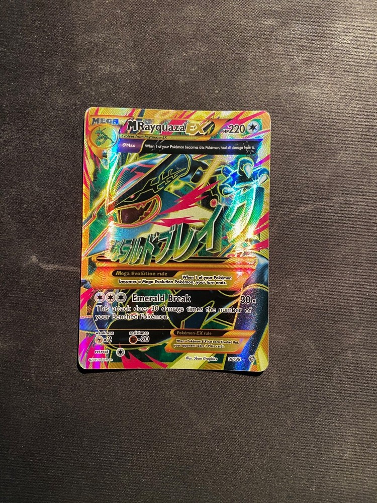 M Rayquaza EX (Shiny Full Art) 98/98 XY-Ancient Origins Holo