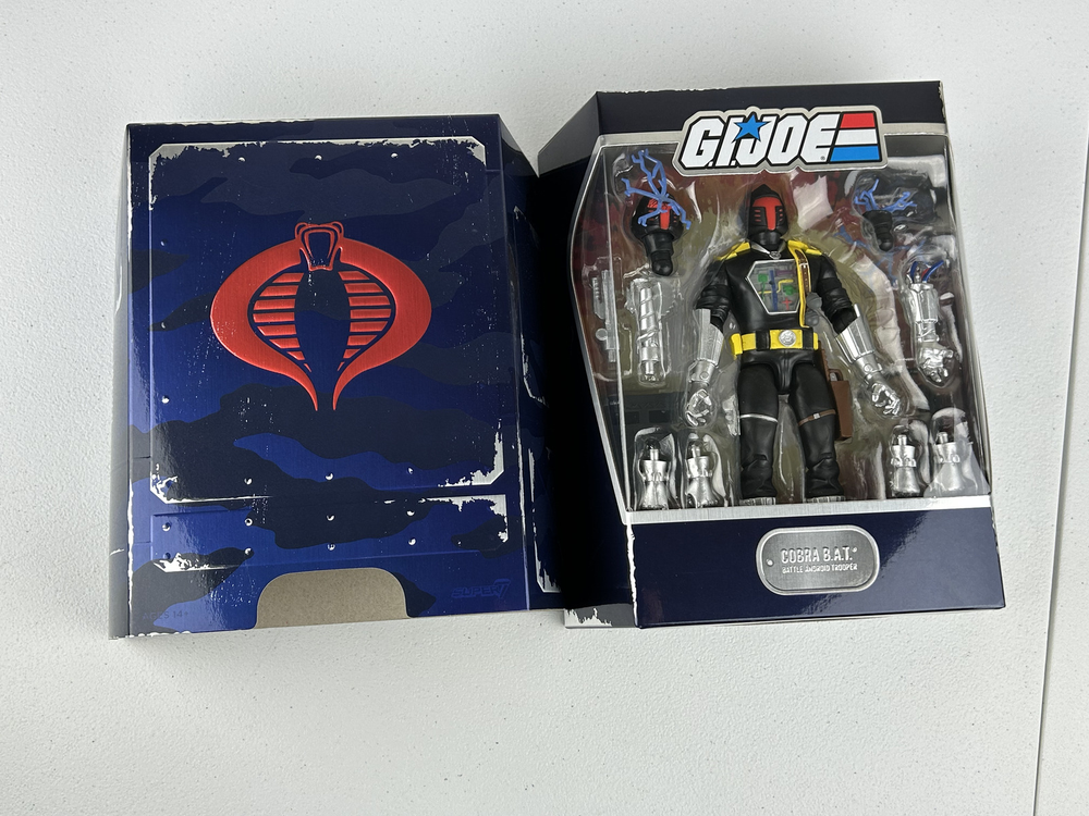 Super7 G.I. Joe Ultimates Cobra B.A.T. Collectible Action Figure Wave w/ mailer