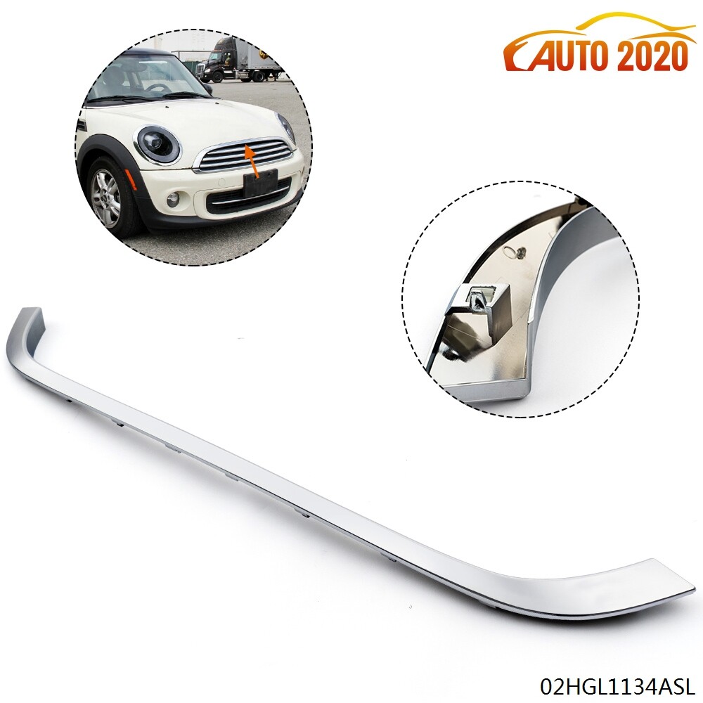 Chrome Grille Hood Trim Moulding Fit For Cooper R55 R56 R58 R59 09-15 Molding
