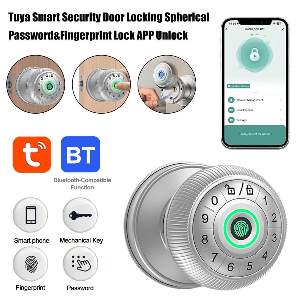 Security Door Lock Password Unlock Smart Fingerprint for the Tuya DE
