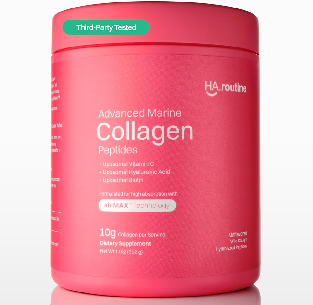 Advanced Marine Collagen Powder plus Liposomal Vitamin C, Hyaluronic Acid & Biot