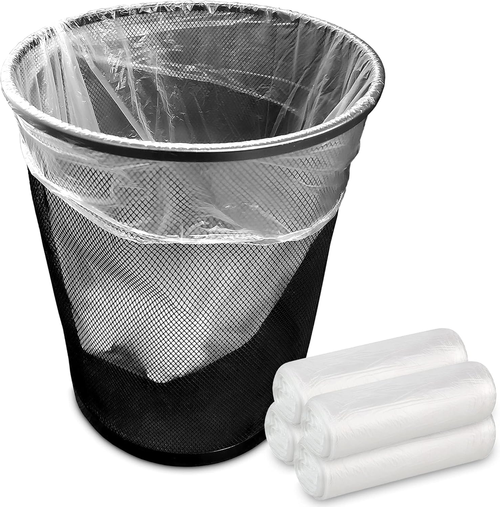 4 Gallon Unscented Small Garbage Bags, 200 Count, 12.7 Micron Thickness, Leak Pr