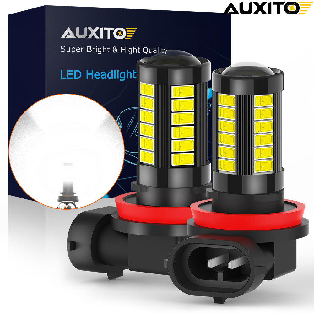 5-sides FREE ERROR H11/H8 FOG LED LIGHT DRIVING BULBS KIT SUPER WHITE 6000K US